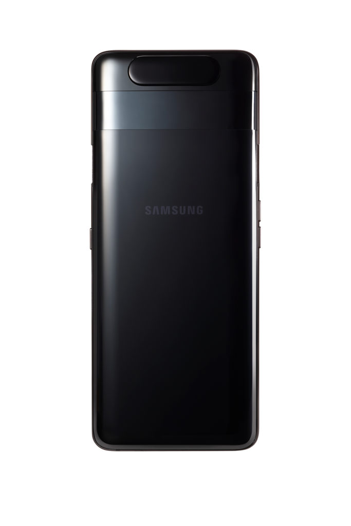 06 GalaxyA80 Phantom Black back no camera 683x1024 - Samsung presenta Galaxy A20e, A40, A50, A70  e A80