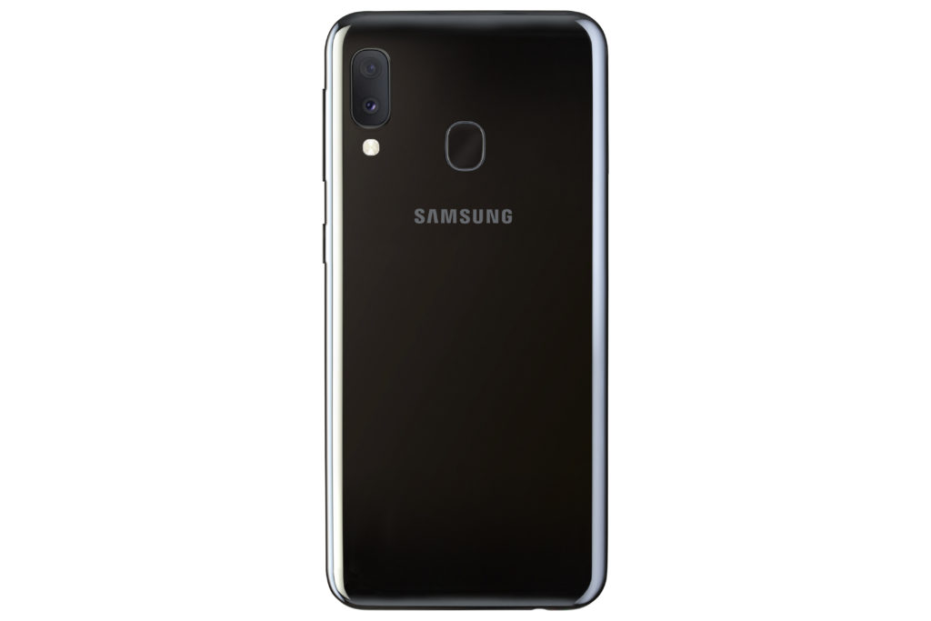 SM A405FN DS 002 Back Black R04 1 1024x683 - Samsung presenta Galaxy A20e, A40, A50, A70  e A80