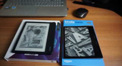DSC03089 414x224 - Kindle Oasis vs Kobo Libra H2O - confronto tra e-book reader di fascia medio-alta