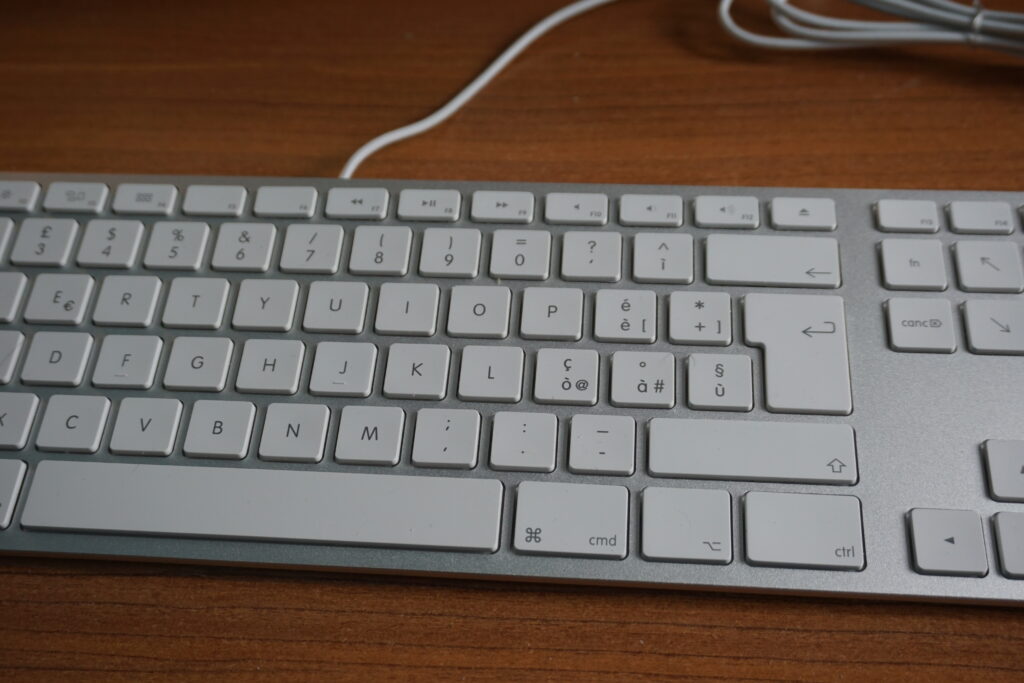 DSC00199 1024x683 - Matias tastiera cablata in alluminio per Mac - recensione