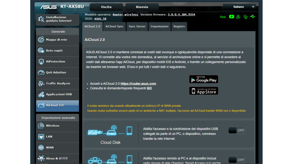 Screenshot 10 1024x576 - Asus RT-AX58U router WIFI 6 recensione