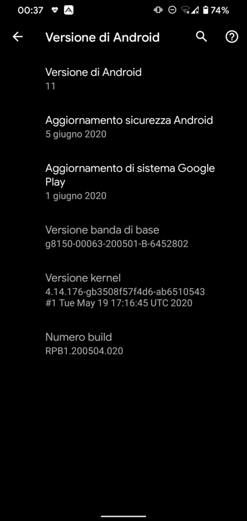 Screenshot 20200625 003713 485x1024 - Android 11 beta 1 su Google Pixel 4