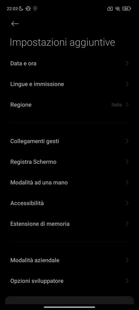 Screenshot 2021 10 06 22 03 38 525 com.android.settings 461x1024 - Xiaomi Redmi 10 recensione