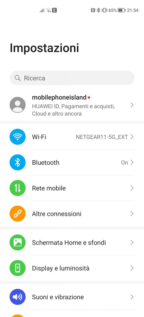 Screenshot 20211207 215404 com.android.settings 465x1024 - Huawei Nova 8i recensione