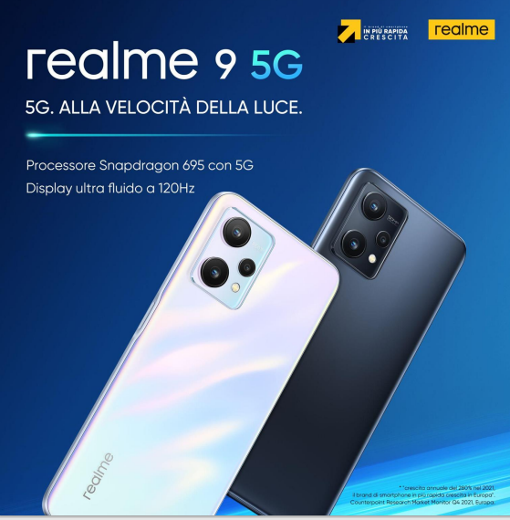 9 5g 1 - Realme presenta 9, 9 5G e Pad Mini