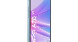 OPPO A78 5G Glowing Blue 45FrontLeft 250x135 -