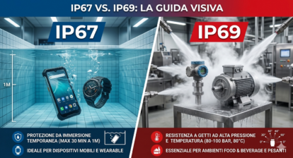 Certificazione IP67 vs IP69